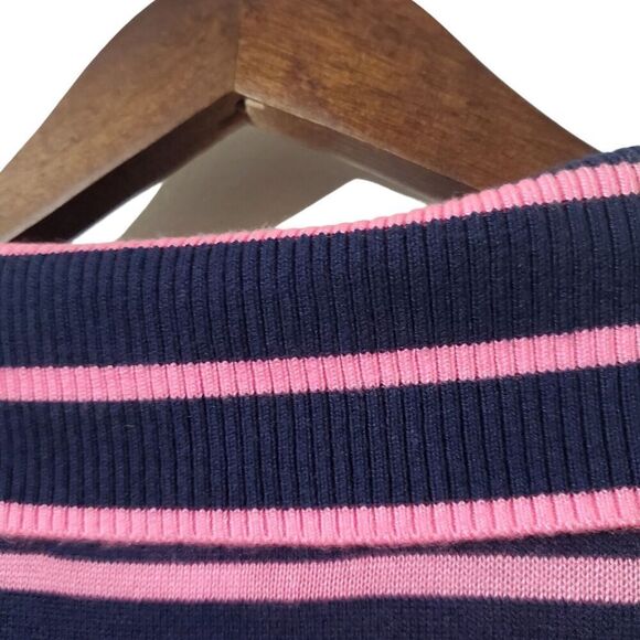 Lilly Pulitzer Maritime Stripe Fringe Sweater Size S Coolmax Pullover  Womens - Picture 6 of 10